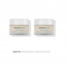 Zestaw 2xBotaniczny krem na NOC nawilżający Aqua Virtualle 1+1 GRATIS