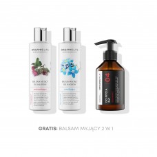 Zestaw balsamy myjące do włosów wzmacniający, nawilżający + Organic Man 2w1 GRATIS