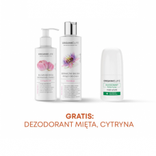 Zestaw Collagen Balsam do demakijażu, Balsam do mycia ciała Marakuja + Dezodorant mięta-cytryna GRATIS