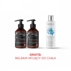 Zestaw męski Balsamy myjące do ciała i włosów 2w1, do higieny intymnej + Nawilżajacy balsam myjący do ciała GRATIS