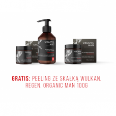 Zestaw męski Serum do twarzy, Balsam myjący do ciała i włosów 2w1 + Peeling ze skałką wulkaniczną GRATIS