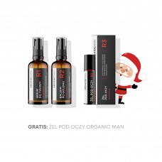 Zestaw męski regenerujący Serum do twarzy, Balsam po goleniu + Żel pod oczy GRATIS 