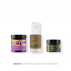 Zestaw Botaniczne serum odmładzające nr 1, Rescure facial oil serum + Smocza krew GRATIS