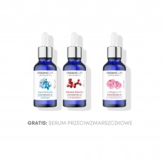 Zestaw Serum w płynie: nawilżające, do cery naczynkowej + przeciwzmarszczkowe GRATIS