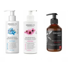 Zestaw Balsamy do mycia twarzy Nawilżający, Odmładzający + Organic Man GRATIS Zestaw Balsamy do mycia twarzy Nawilżający, Odmładzający + Organic Man GRATIS
